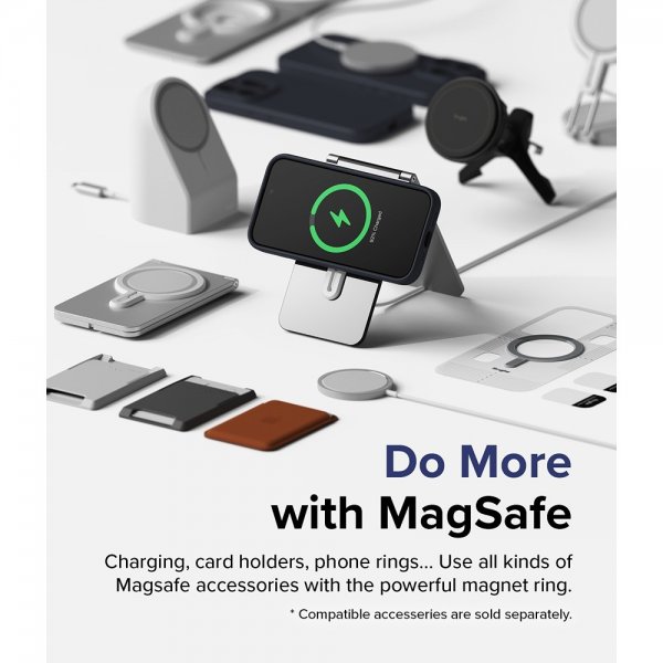 Ringke iPhone 15 Pro Kuori Silikoni Magneettinen Syvänsininen