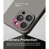 Ringke iPhone 15 Pro -silikonisuojakuori Magneettinen Harmaa