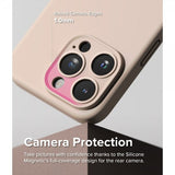 Ringke iPhone 15 Pro kuori, silikonia, magneettinen, Pink Sand