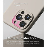 Ringke iPhone 15 Pro -silikonisuojakuori magneetilla Stone