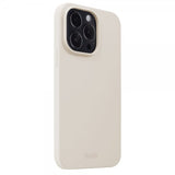 holdit iPhone 15 Pro Silikonikuori Light Beige