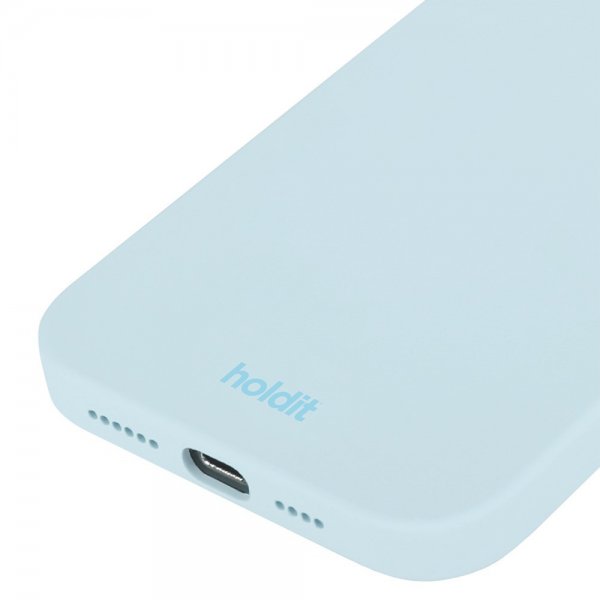 holdit iPhone 15 Pro silikonikuori Mineral Blue