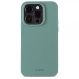 Holdit iPhone 15 Pro silikonikuori Moss Green