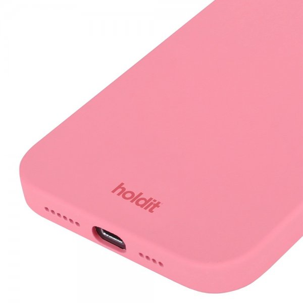 holdit iPhone 15 Pro Silikonikuori Rouge Pink