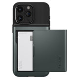 Spigen iPhone 15 Pro Kuori Slim Armor CS Abyss Green