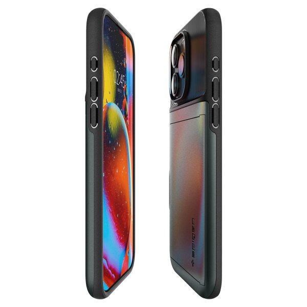Spigen iPhone 15 Pro Kuori Slim Armor CS Abyss Green