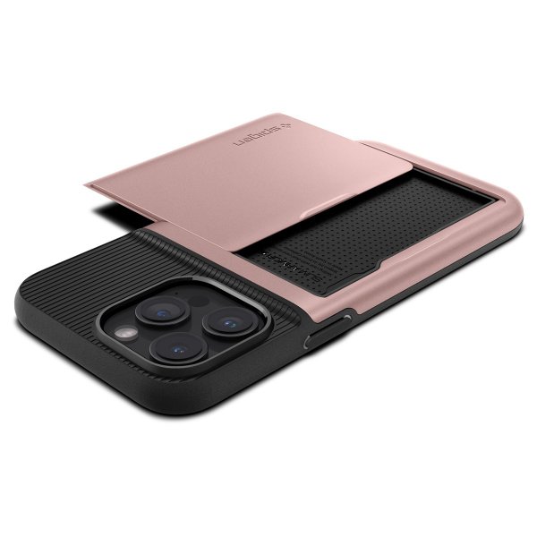 Spigen iPhone 15 Pro -suojakuori Slim Armor CS Rose Gold