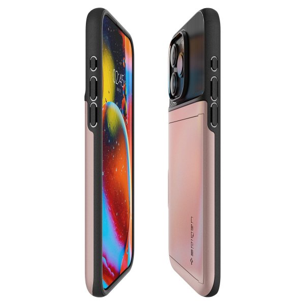 Spigen iPhone 15 Pro -suojakuori Slim Armor CS Rose Gold