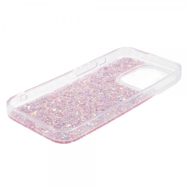 Nordic Covers iPhone 15 Pro -kuori Sparkle Series Blossom Pink