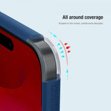 Nillkin iPhone 15 Pro -kuori Super Frosted Shield Pro, sininen