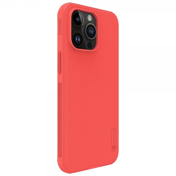 Nillkin iPhone 15 Pro Kuori Super Frosted Shield Pro Punainen