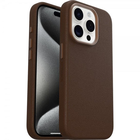 Otterbox iPhone 15 Pro -kuori Symmetry Cactus Leather MagSafe Rich Adobe