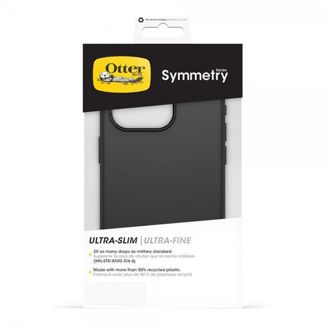 Otterbox iPhone 15 Pro Symmetry -suojakuori, musta