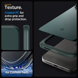 Spigen iPhone 15 Pro Thin Fit -suojakuori, Abyss Green
