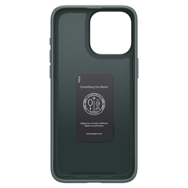 Spigen iPhone 15 Pro Thin Fit -suojakuori, Abyss Green