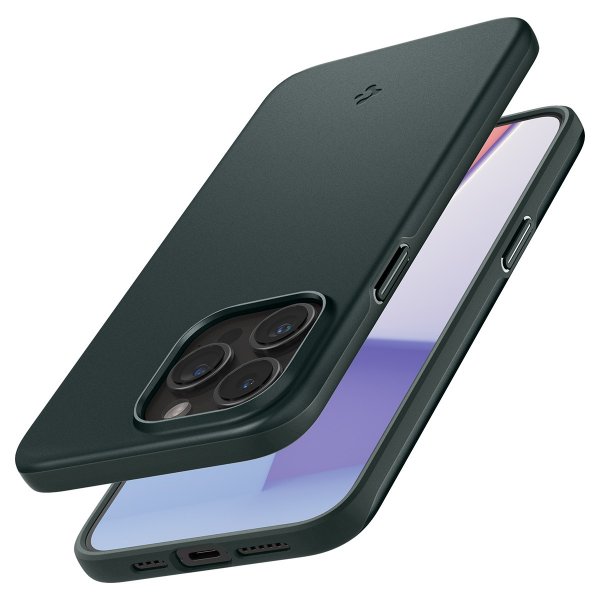 Spigen iPhone 15 Pro Thin Fit -suojakuori, Abyss Green