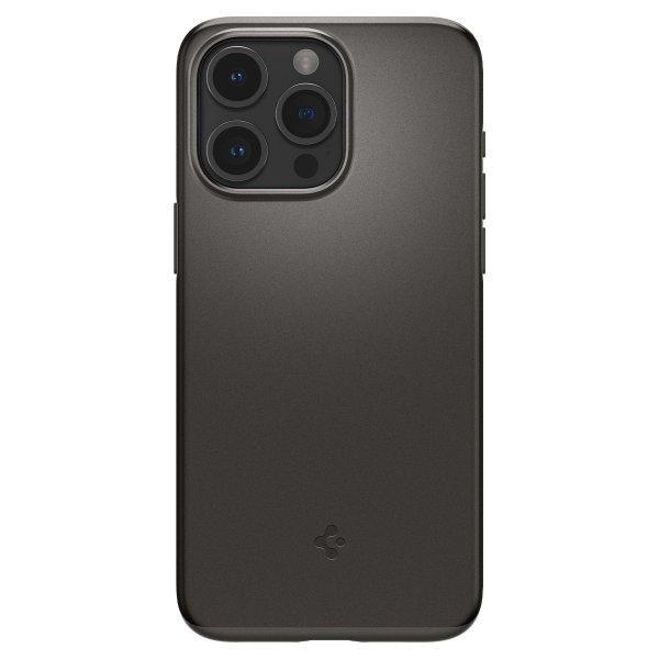 Spigen iPhone 15 Pro Thin Fit -suojakuori, Gunmetal