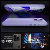 Spigen iPhone 15 Pro -suojakuori Thin Fit Iris Purple