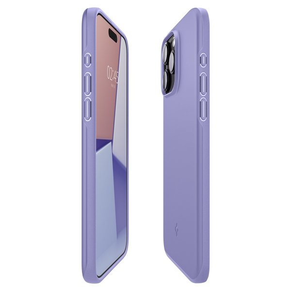 Spigen iPhone 15 Pro -suojakuori Thin Fit Iris Purple