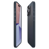 Spigen iPhone 15 Pro Thin Fit -suojakuori, Metal Slate