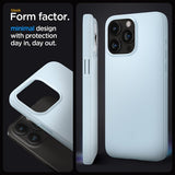 Spigen iPhone 15 Pro -suojakuori, Thin Fit, Mute Blue