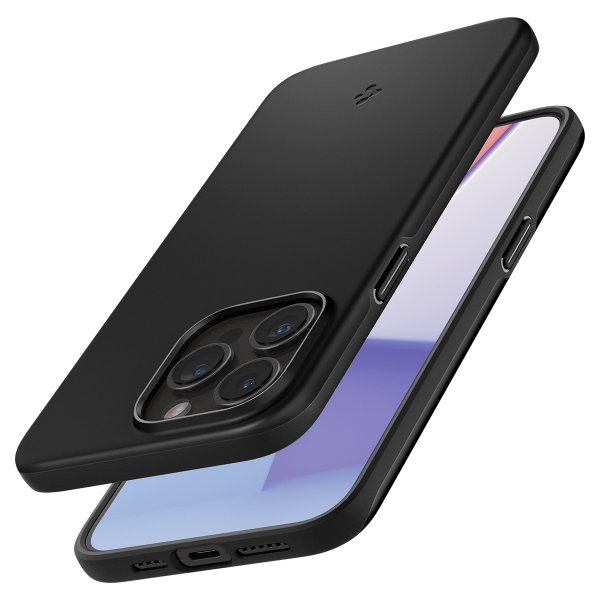 Spigen iPhone 15 Pro -suojakuori Thin Fit, musta