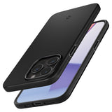 Spigen iPhone 15 Pro -suojakuori Thin Fit, musta