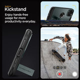 Spigen iPhone 15 Pro -suojakuori Tough Armor MagFit Abyss Green