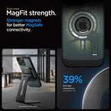 Spigen iPhone 15 Pro -suojakuori Tough Armor MagFit Abyss Green