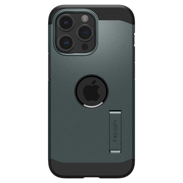Spigen iPhone 15 Pro -suojakuori Tough Armor MagFit Abyss Green
