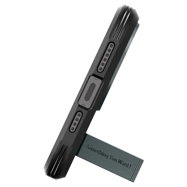 Spigen iPhone 15 Pro -suojakuori Tough Armor MagFit Abyss Green