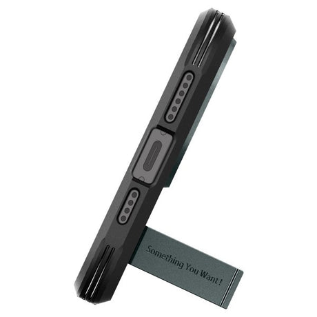 Spigen iPhone 15 Pro -suojakuori Tough Armor MagFit Abyss Green