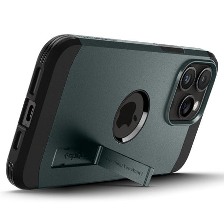 Spigen iPhone 15 Pro -suojakuori Tough Armor MagFit Abyss Green