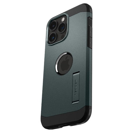 Spigen iPhone 15 Pro -suojakuori Tough Armor MagFit Abyss Green