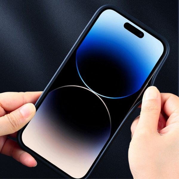 X-Level iPhone 15 Pro -kuori, kangaskuviointi, vihreä