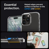 Spigen iPhone 15 Pro Ultra Hybrid -kuori, Crystal Clear