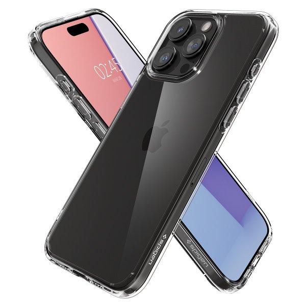 Spigen iPhone 15 Pro Ultra Hybrid -kuori, Crystal Clear