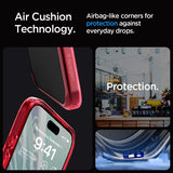 Spigen iPhone 15 Pro -suojakuori Ultra Hybrid Deep Red