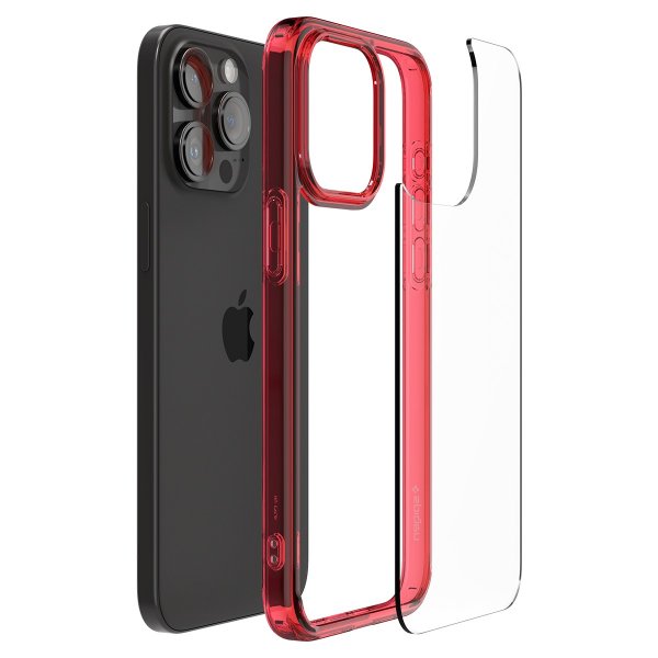 Spigen iPhone 15 Pro -suojakuori Ultra Hybrid Deep Red