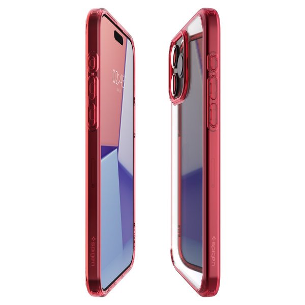 Spigen iPhone 15 Pro -suojakuori Ultra Hybrid Deep Red