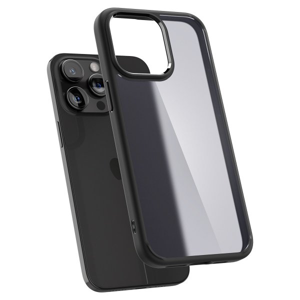 Spigen iPhone 15 Pro -suojakuori Ultra Hybrid Frost Black