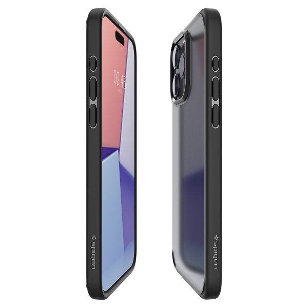 Spigen iPhone 15 Pro -suojakuori Ultra Hybrid Frost Black
