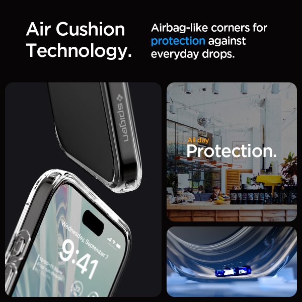 Spigen iPhone 15 Pro Kuori Ultra Hybrid Frost Clear