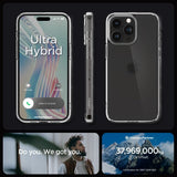 Spigen iPhone 15 Pro Kuori Ultra Hybrid Frost Clear