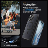 Spigen iPhone 15 Pro -suojakuori Ultra Hybrid MagFit Frost Black