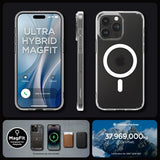 Spigen iPhone 15 Pro Kuori Ultra Hybrid MagFit Frost Clear