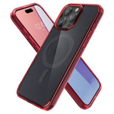 Spigen iPhone 15 Pro -suojakuori Ultra Hybrid MagFit Frost Deep Red