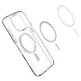 Spigen iPhone 15 Pro Ultra Hybrid MagFit -suojakuori, grafiitti