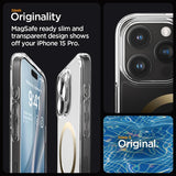 Spigen iPhone 15 Pro -suojakuori Ultra Hybrid MagFit, kulta