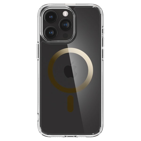 Spigen iPhone 15 Pro -suojakuori Ultra Hybrid MagFit, kulta